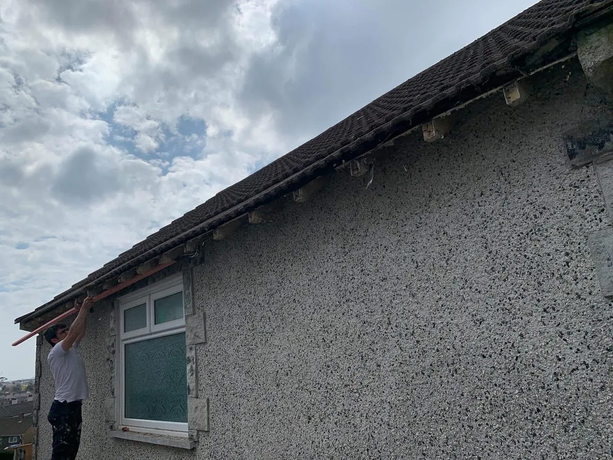 White uPVC fascias and soffits on a bungalow in Brixham